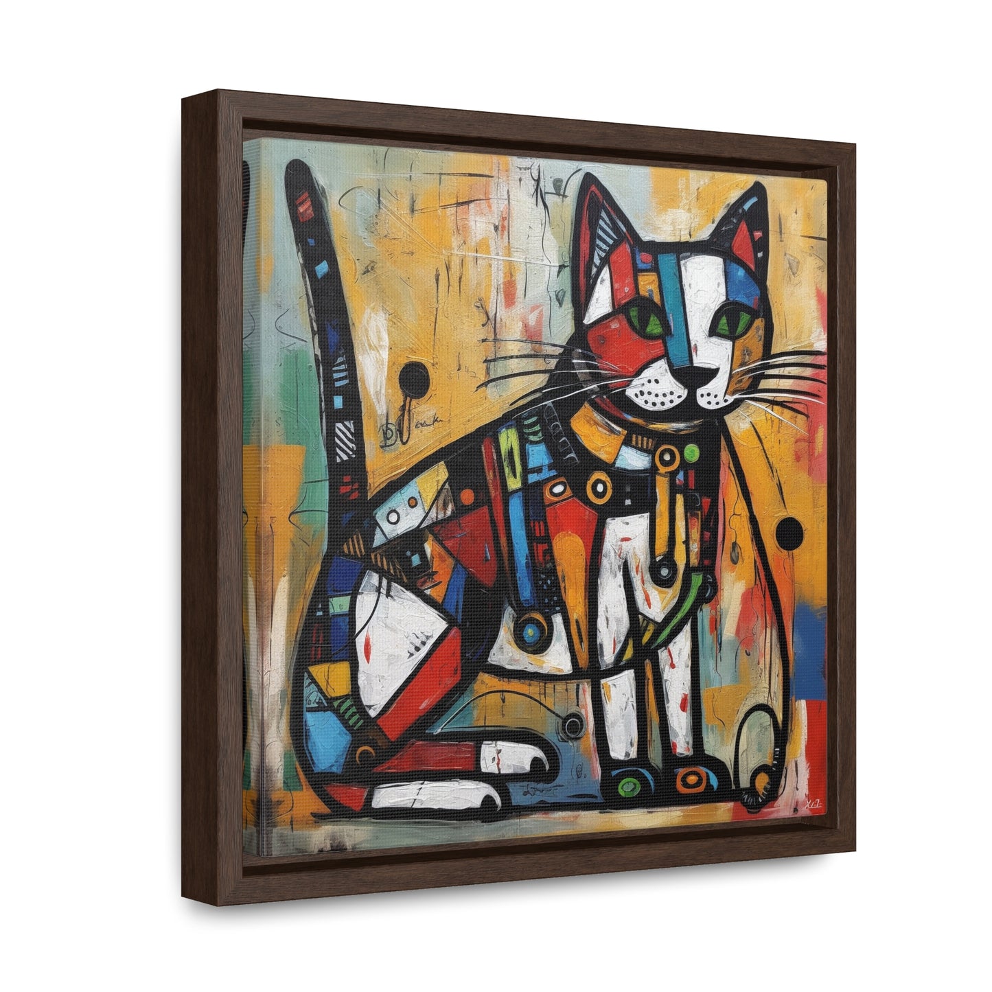 Cat 93, Gallery Canvas Wraps, Square Frame