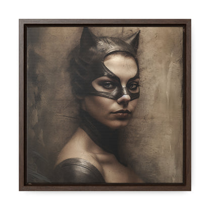 Cat Woman 18, Gallery Canvas Wraps, Square Frame