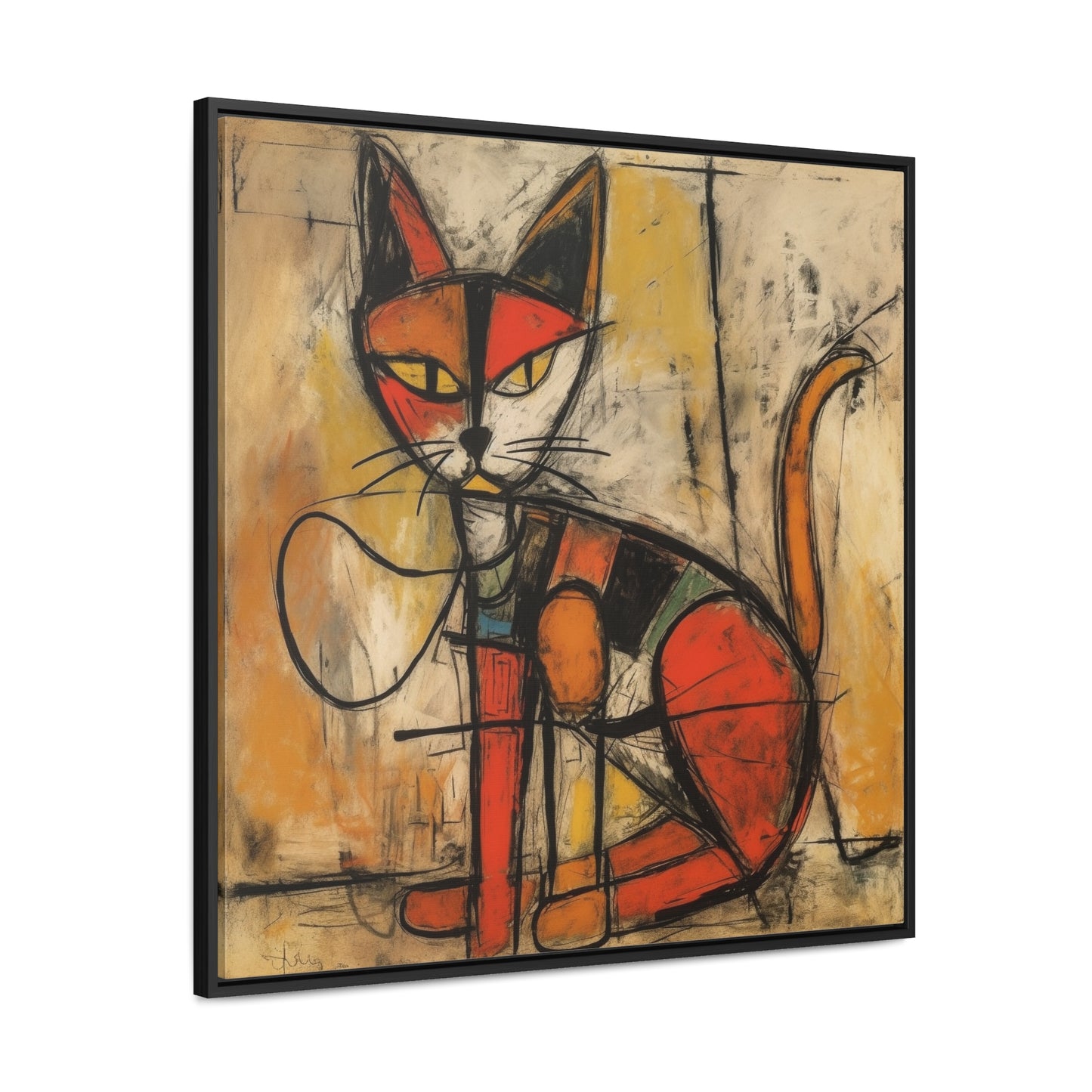 Cat 90, Gallery Canvas Wraps, Square Frame