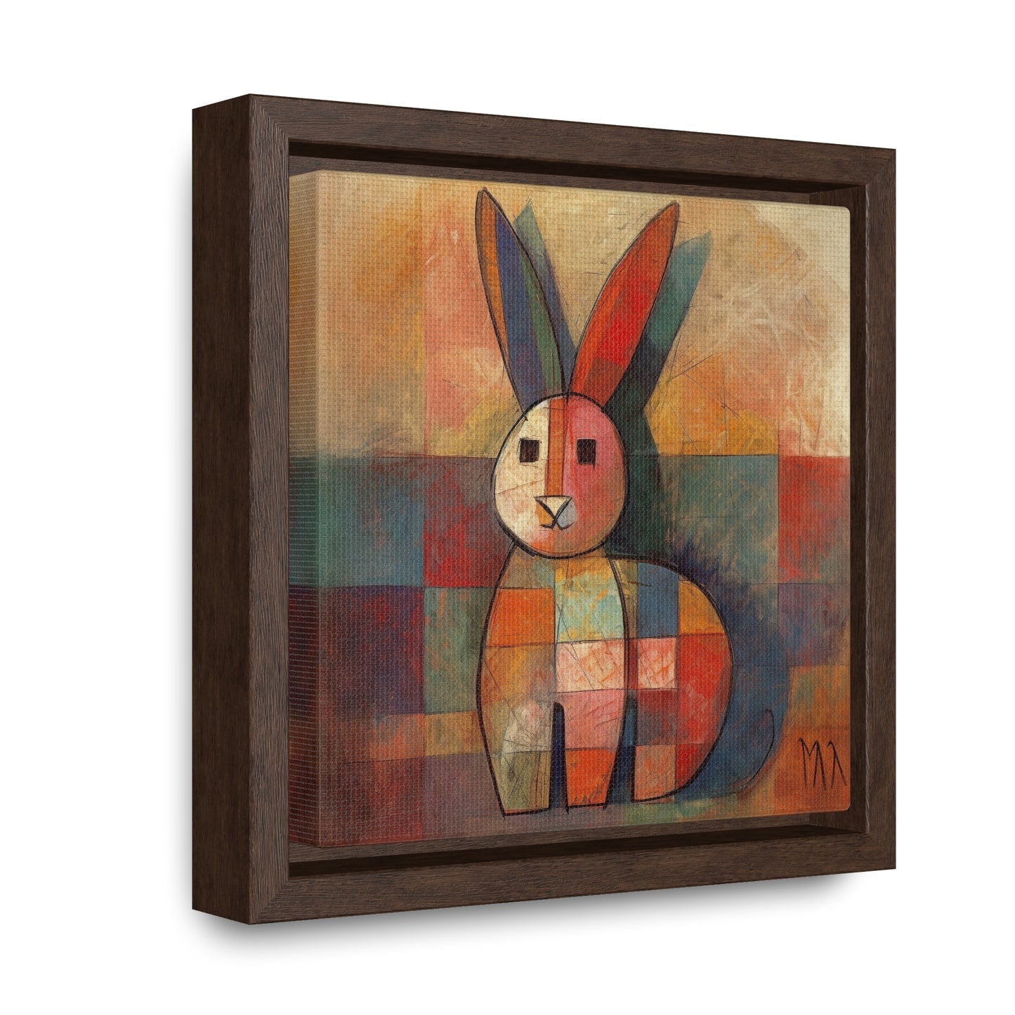 Rabbit 36, Gallery Canvas Wraps, Square Frame