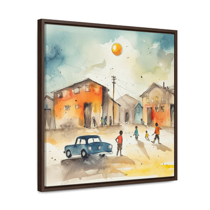 Childhood 9, Gallery Canvas Wraps, Square Frame