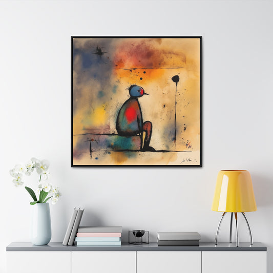 Sad Man 8, Gallery Canvas Wraps, Square Frame