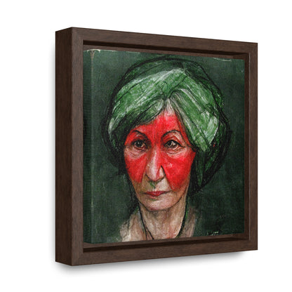 Loneliness Green Red 41, Valentinii, Gallery Canvas Wraps, Square Frame