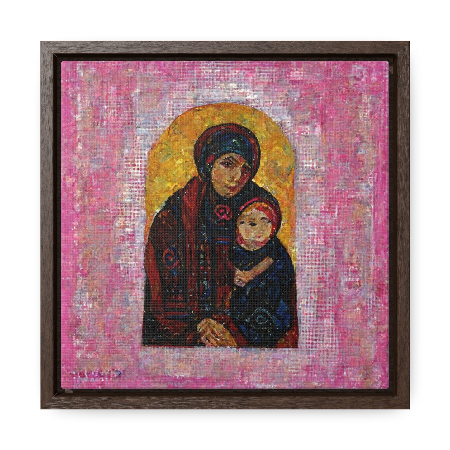 Mary and the Child 10, Valentinii, Gallery Canvas Wraps, Square Frame