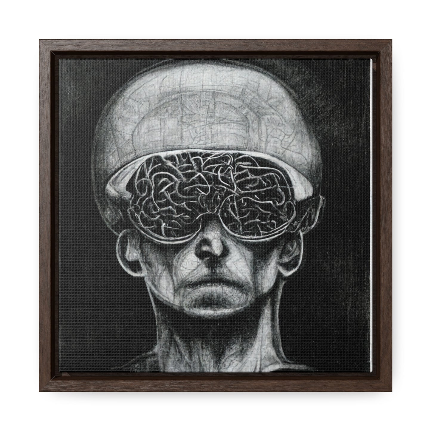 Brain 14, Valentinii, Gallery Canvas Wraps, Square Frame