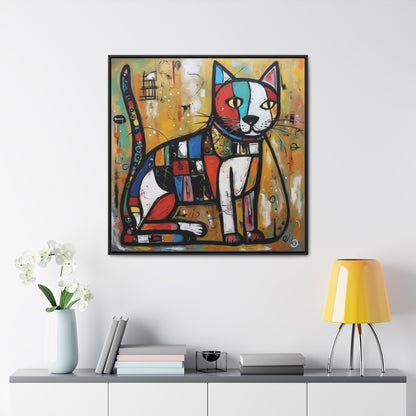 Cat 104, Gallery Canvas Wraps, Square Frame