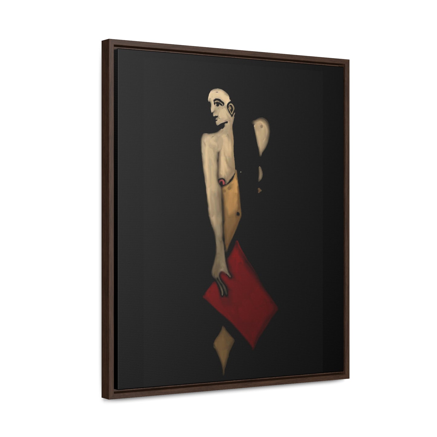 The Shadow Woman, Original Eduard Pavel, Gallery Canvas Wraps, Vertical Frame