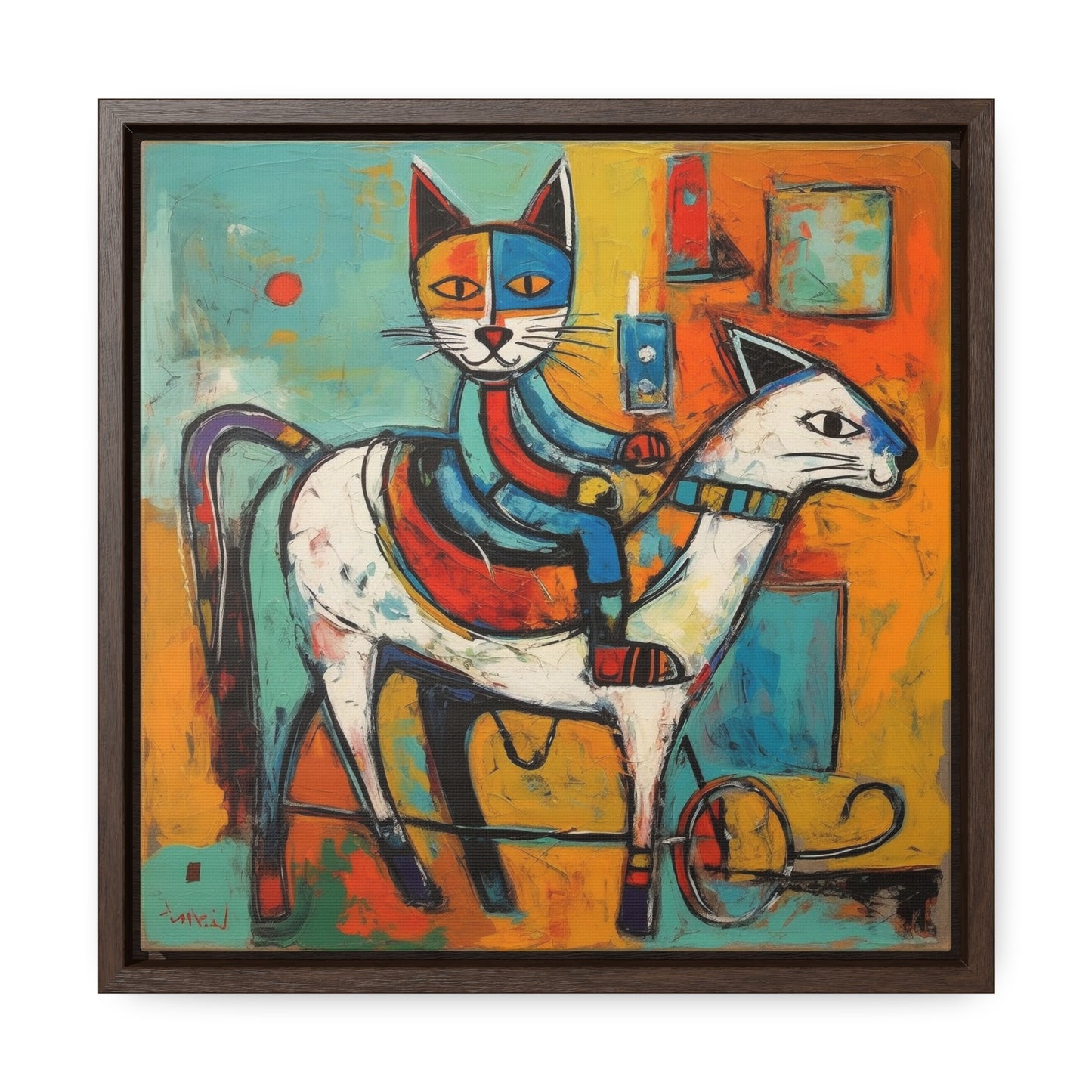 Cat 111, Gallery Canvas Wraps, Square Frame