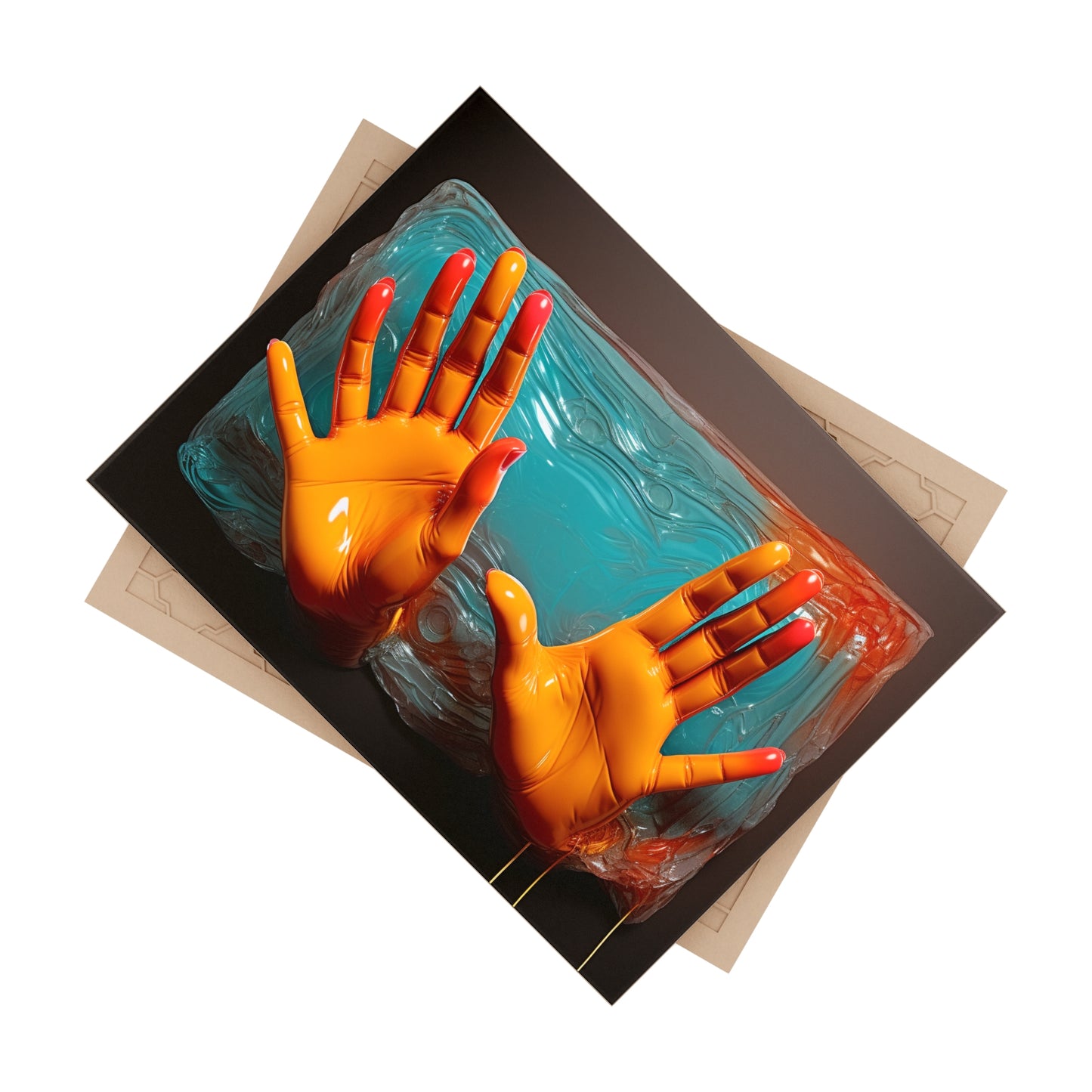 Hands 25, Ceramic Photo Tile