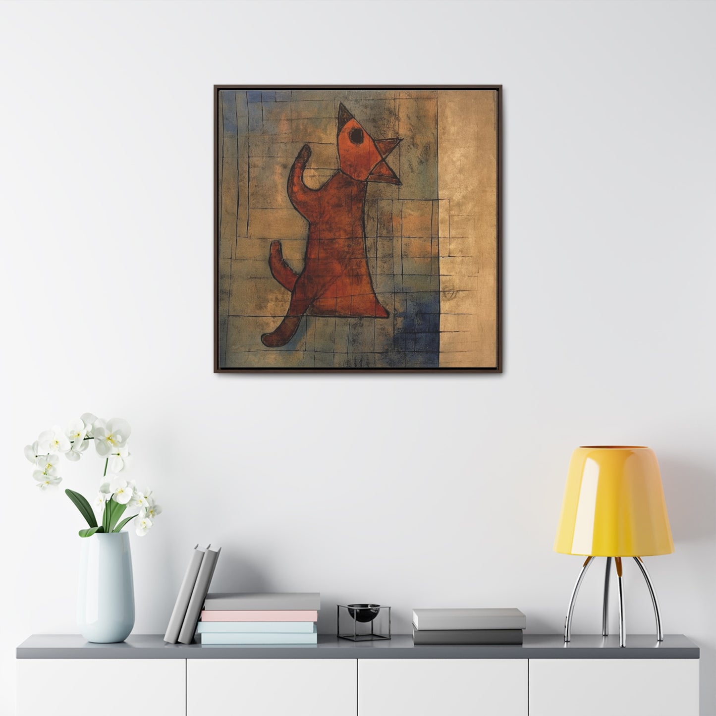 V Dog 3, Gallery Canvas Wraps, Square Frame