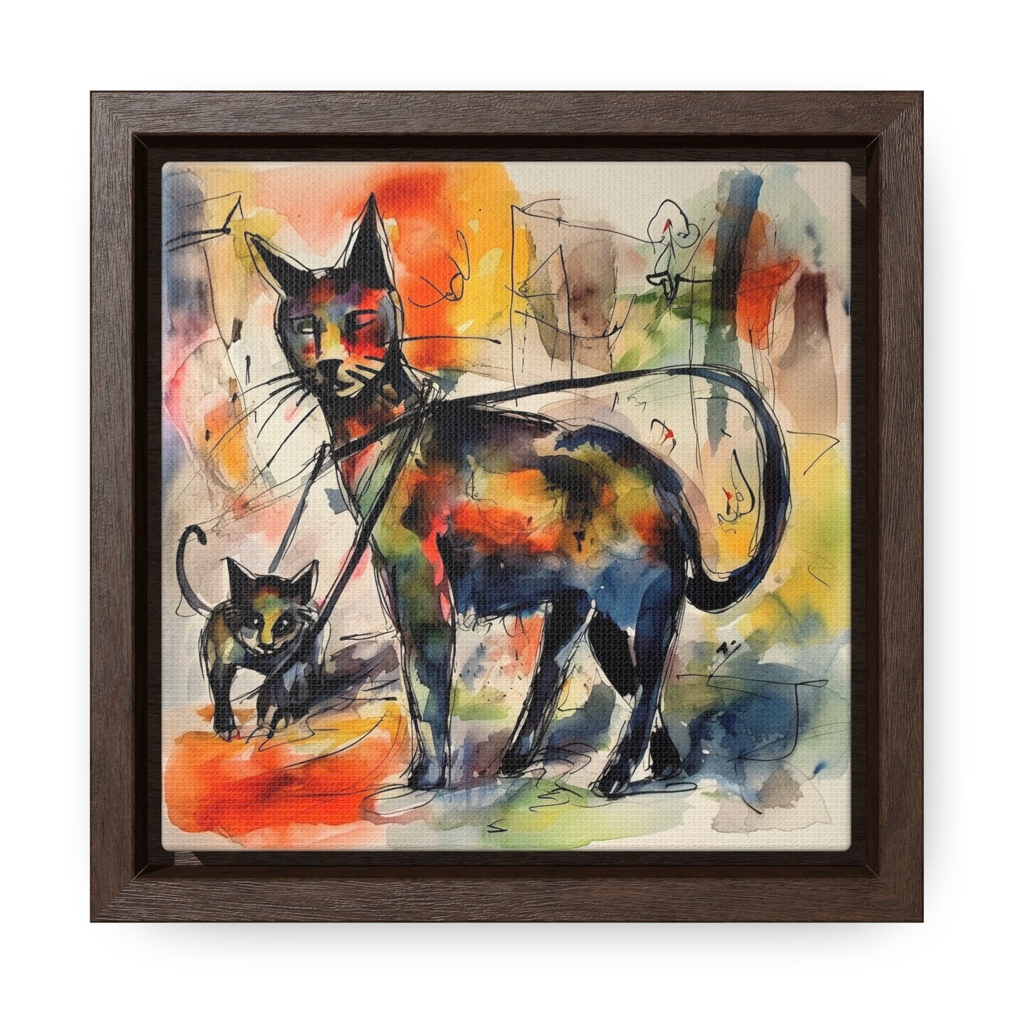 Cat 72, Gallery Canvas Wraps, Square Frame