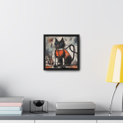 Cat 35, Gallery Canvas Wraps, Square Frame