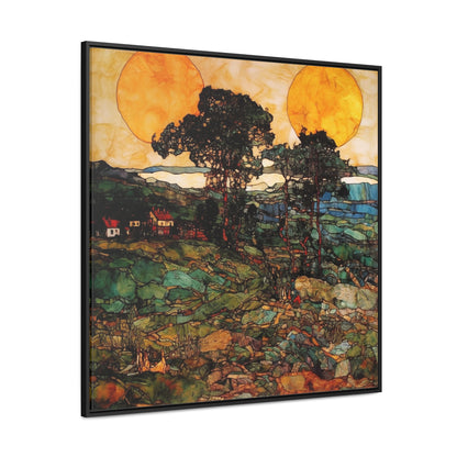 Land of the Sun 39, Valentinii, Gallery Canvas Wraps, Square Frame