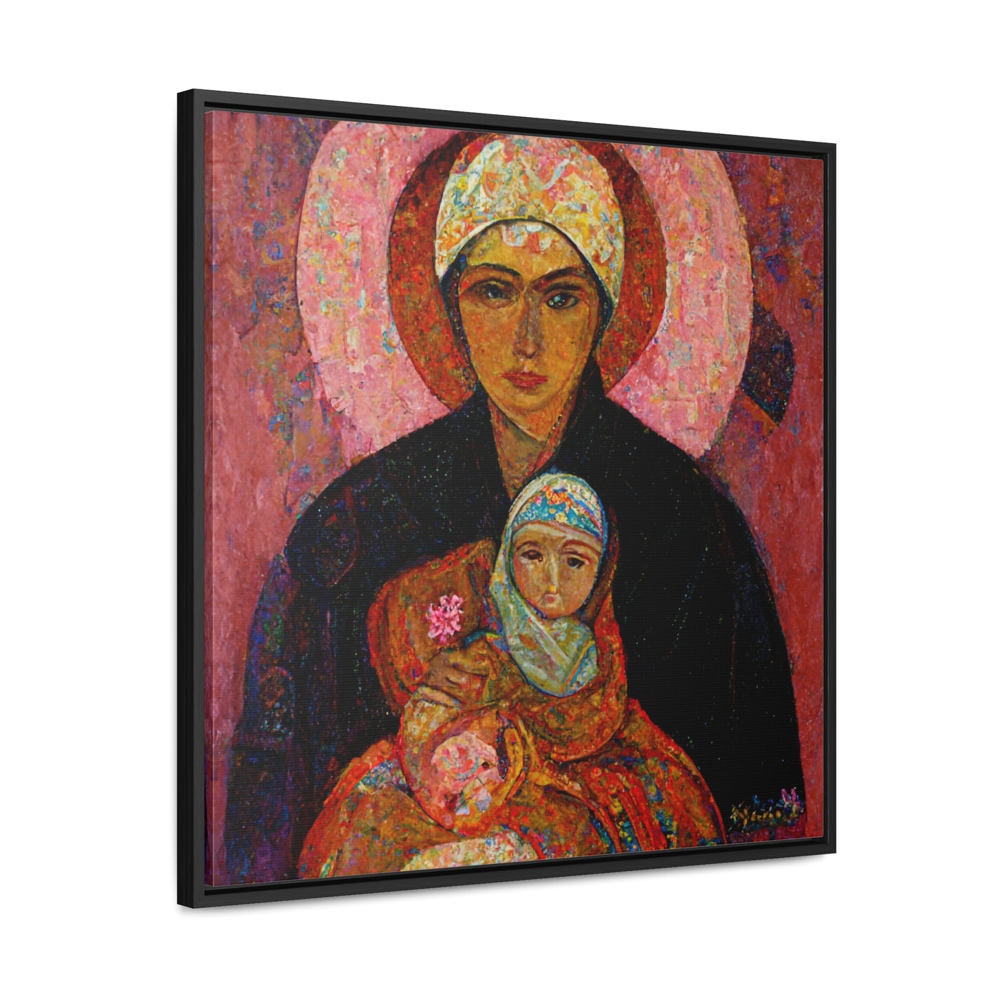 Mary and the Child 7, Valentinii, Gallery Canvas Wraps, Square Frame