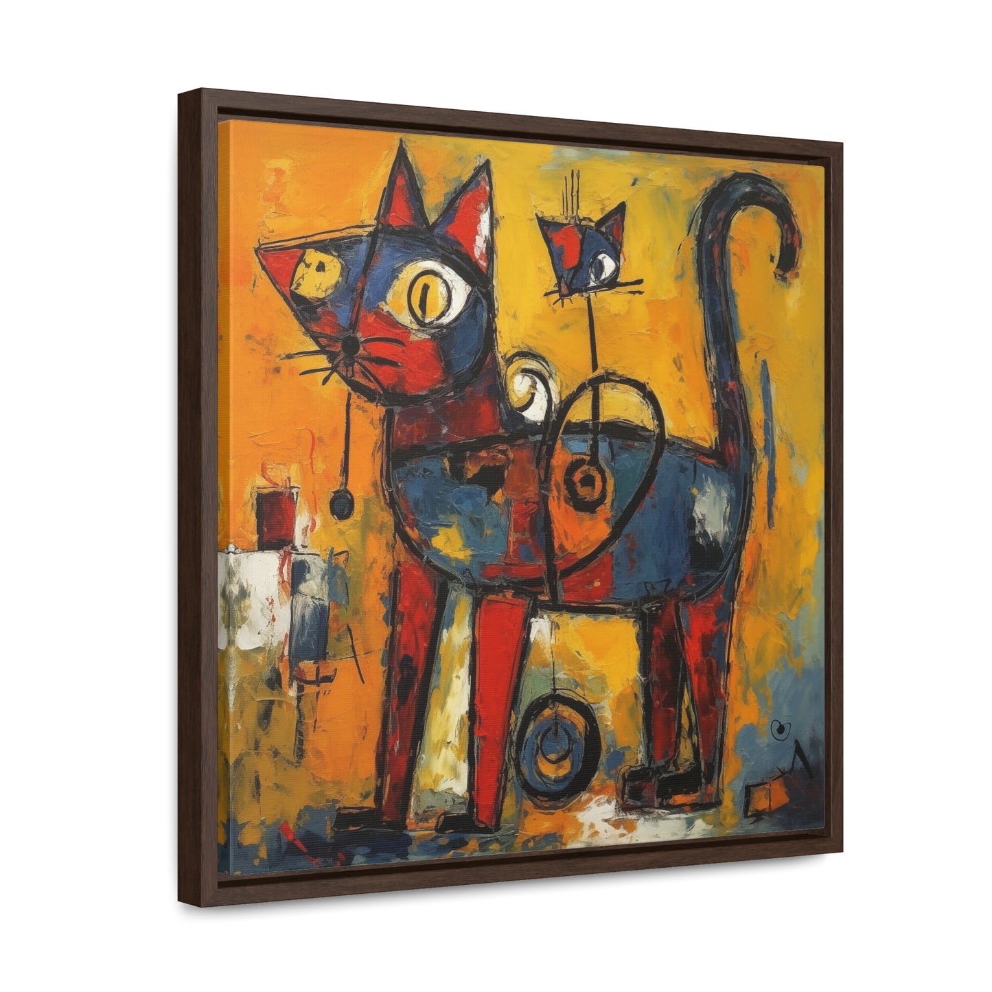 Cat 97, Gallery Canvas Wraps, Square Frame