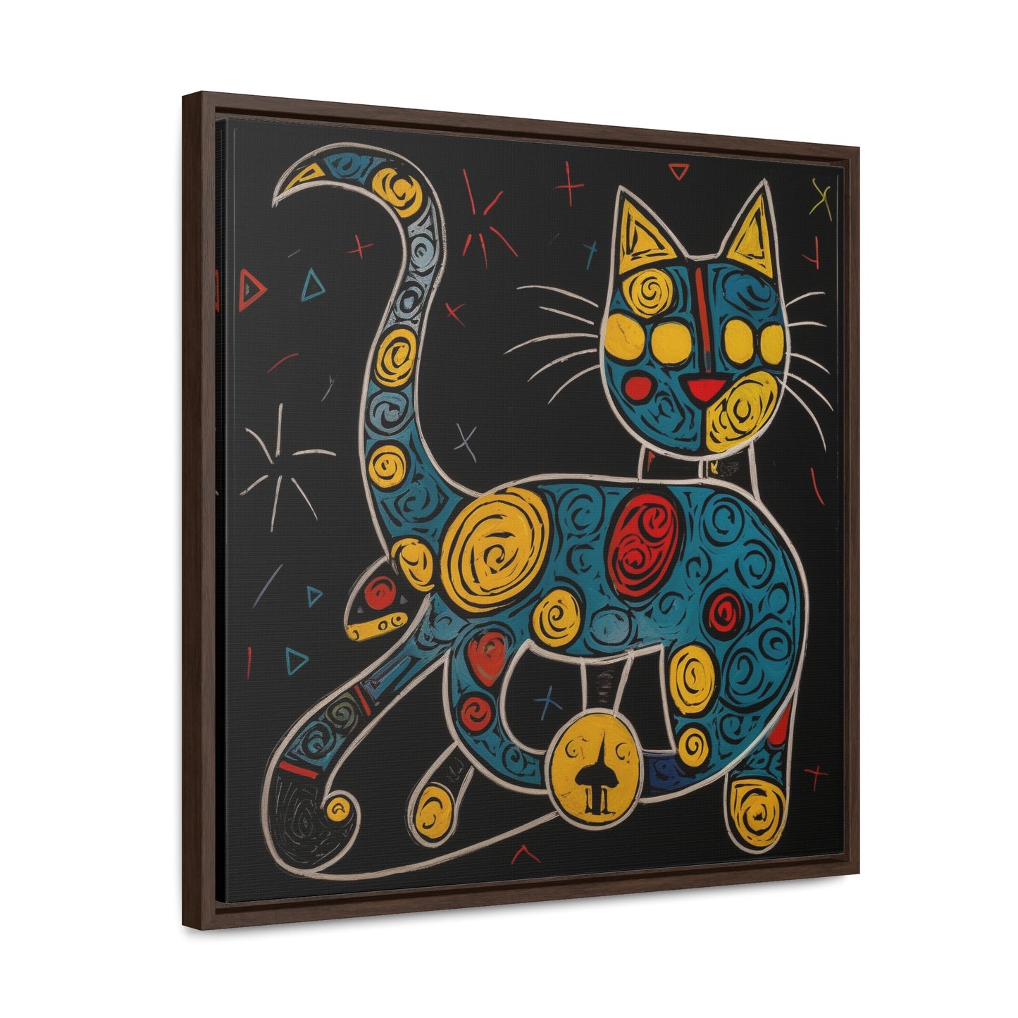 Cat 137, Gallery Canvas Wraps, Square Frame