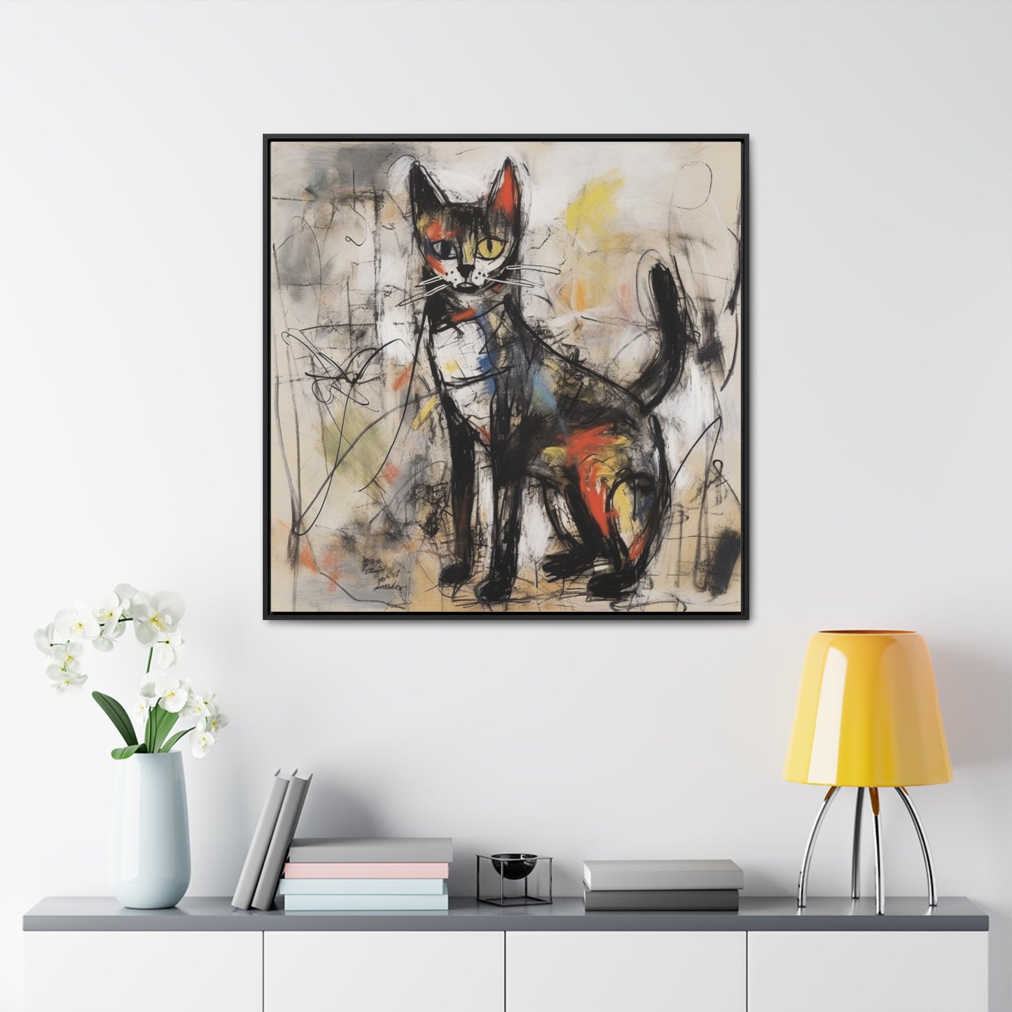 Cat 59, Gallery Canvas Wraps, Square Frame