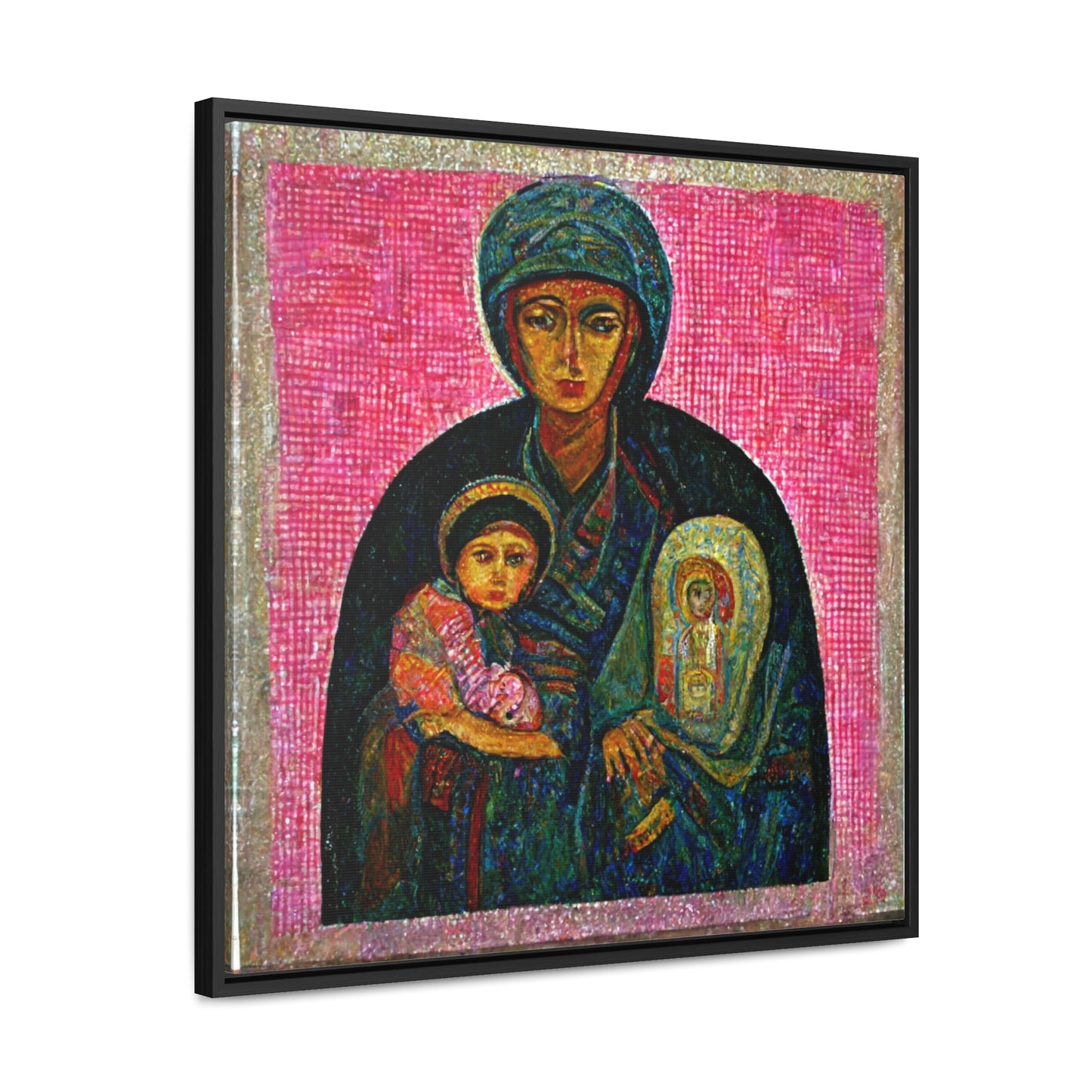 Mary and the Child 28, Valentinii, Gallery Canvas Wraps, Square Frame