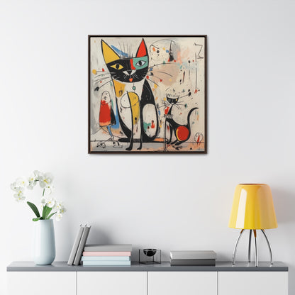 Cat 64, Gallery Canvas Wraps, Square Frame