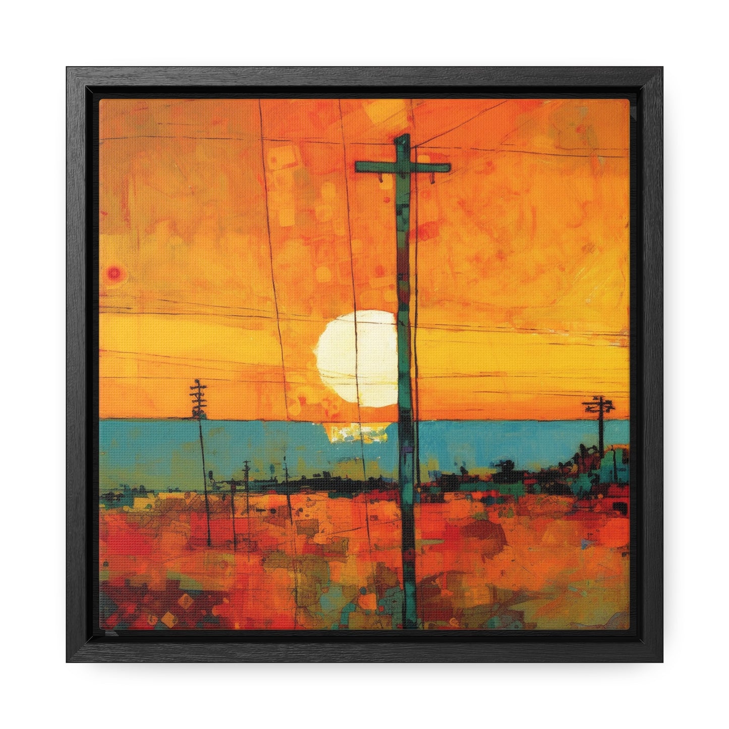 Land of the Sun 69, Valentinii, Gallery Canvas Wraps, Square Frame