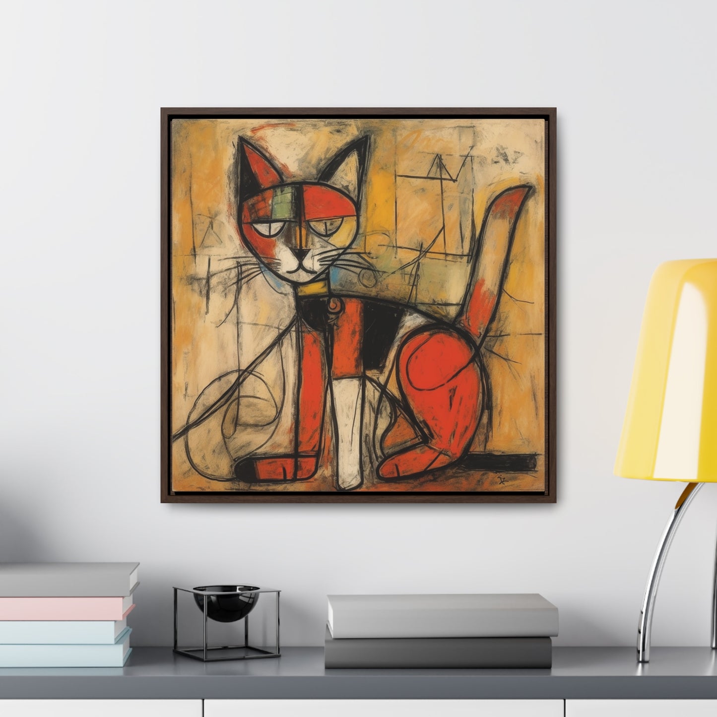 Cat 91, Gallery Canvas Wraps, Square Frame