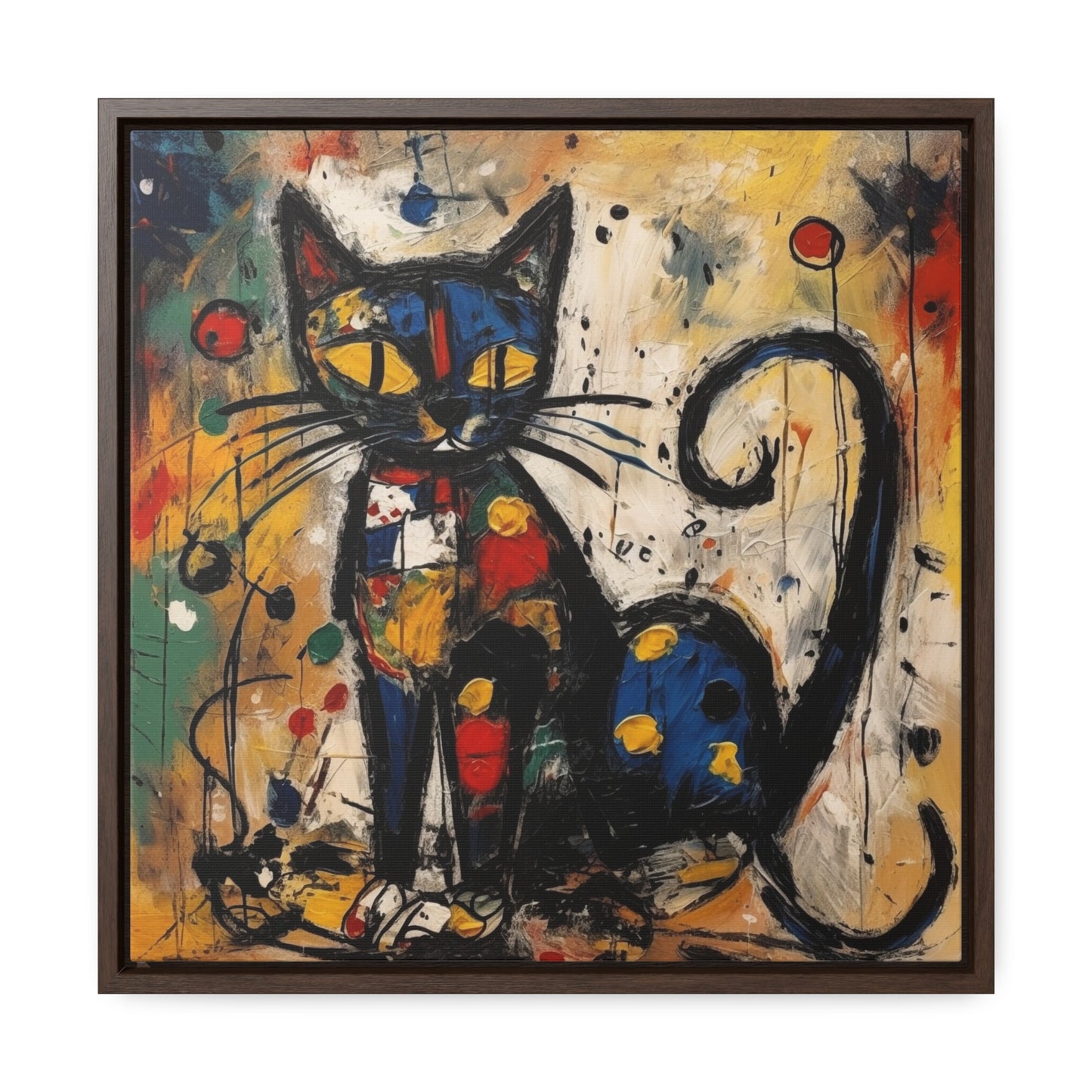 Cat 76, Gallery Canvas Wraps, Square Frame