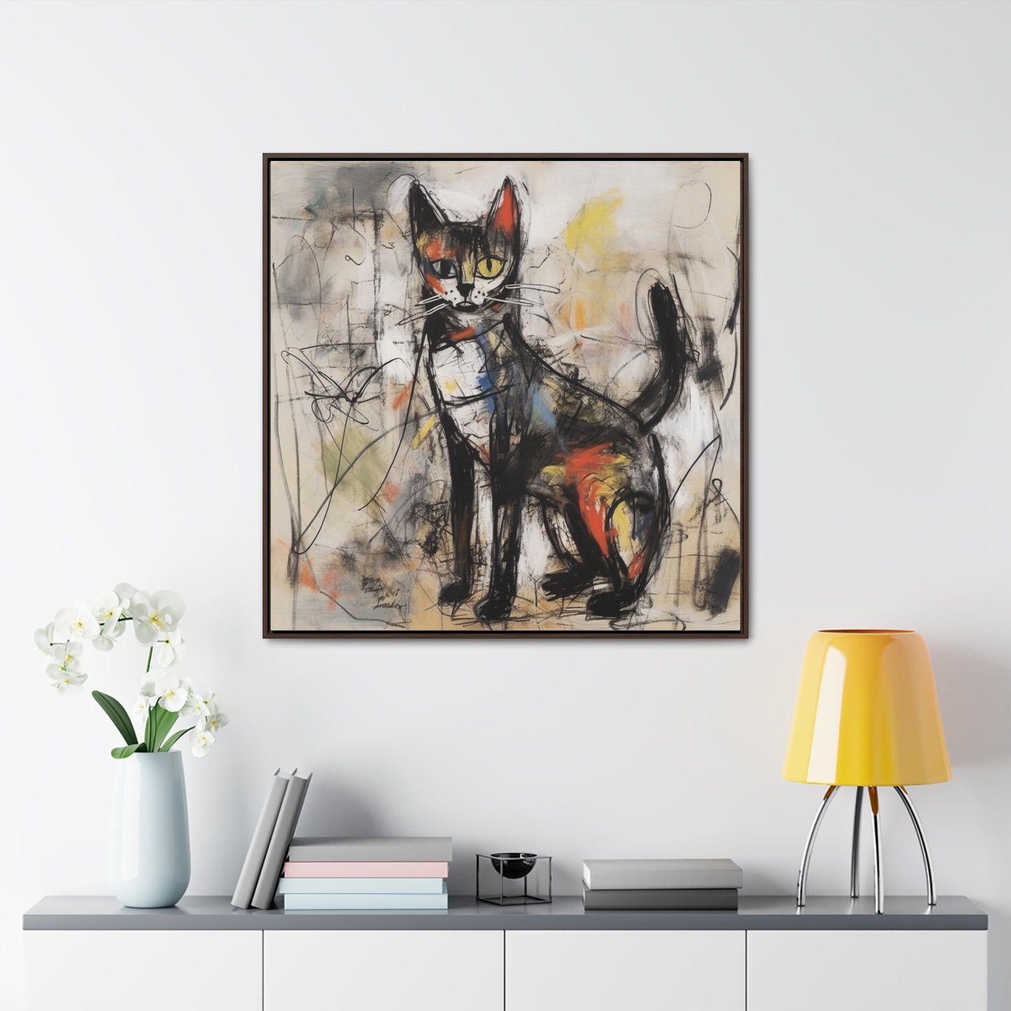 Cat 59, Gallery Canvas Wraps, Square Frame