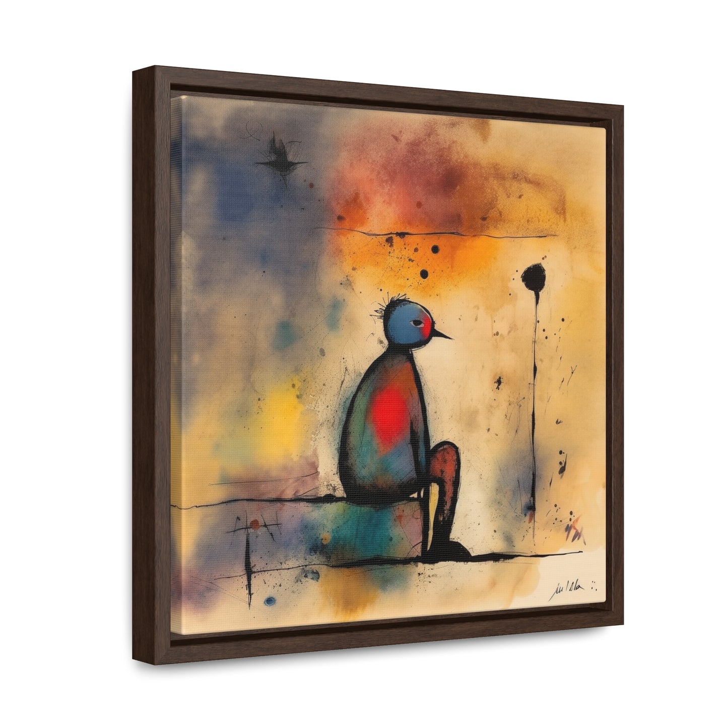 Sad Man 8, Gallery Canvas Wraps, Square Frame