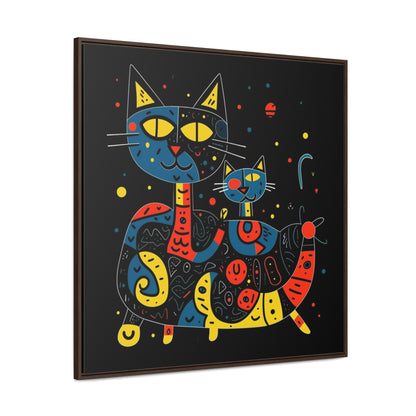 Cat 128, Gallery Canvas Wraps, Square Frame