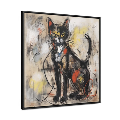 Cat 57, Gallery Canvas Wraps, Square Frame