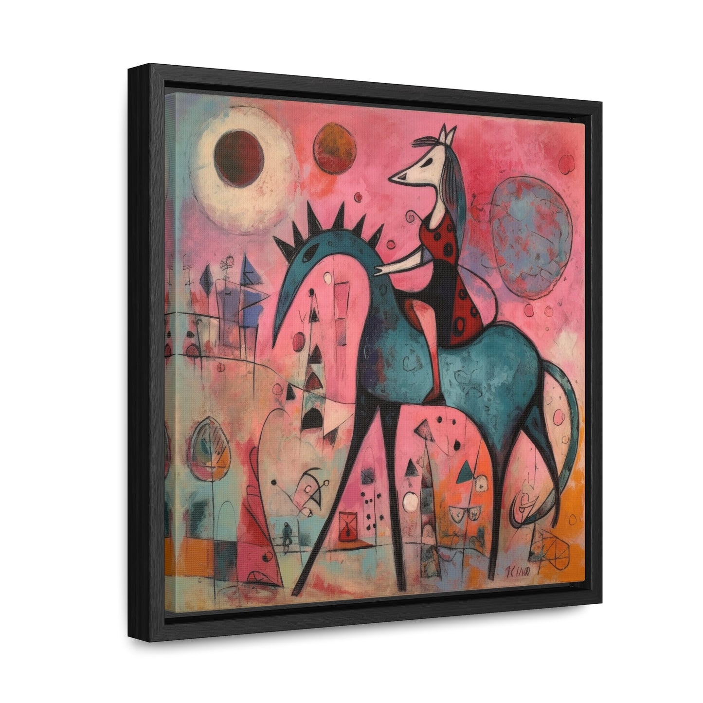 The Dreams of the Child 19, Gallery Canvas Wraps, Square Frame