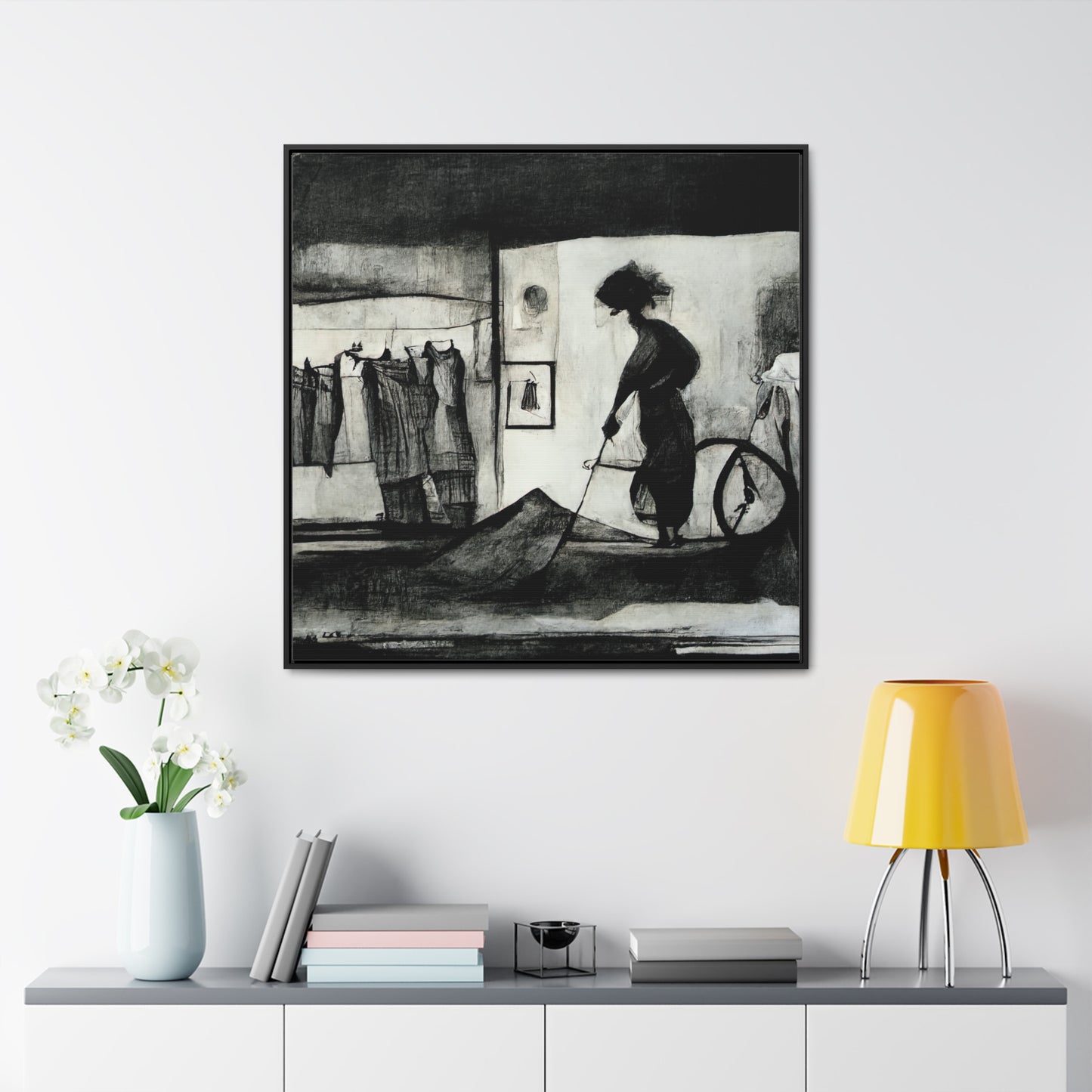 Domestic Memories 30, Valentinii, Gallery Canvas Wraps, Square Frame