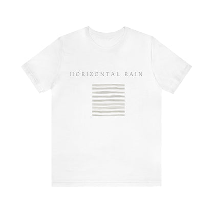 Horizontal Rain, Unisex Jersey Short Sleeve Tee