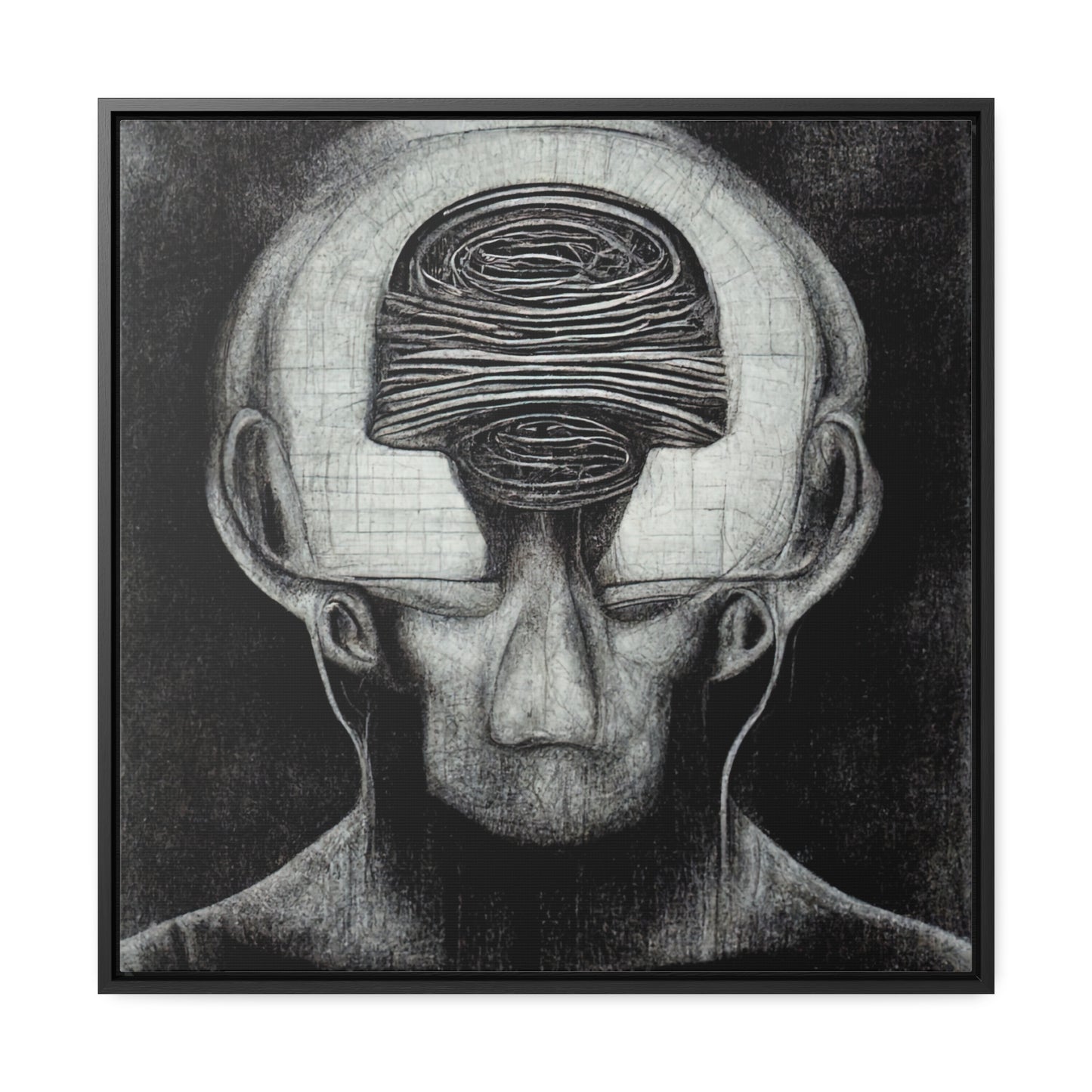 Brain 33, Valentinii, Gallery Canvas Wraps, Square Frame