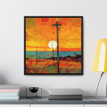 Land of the Sun 64, Valentinii, Gallery Canvas Wraps, Square Frame