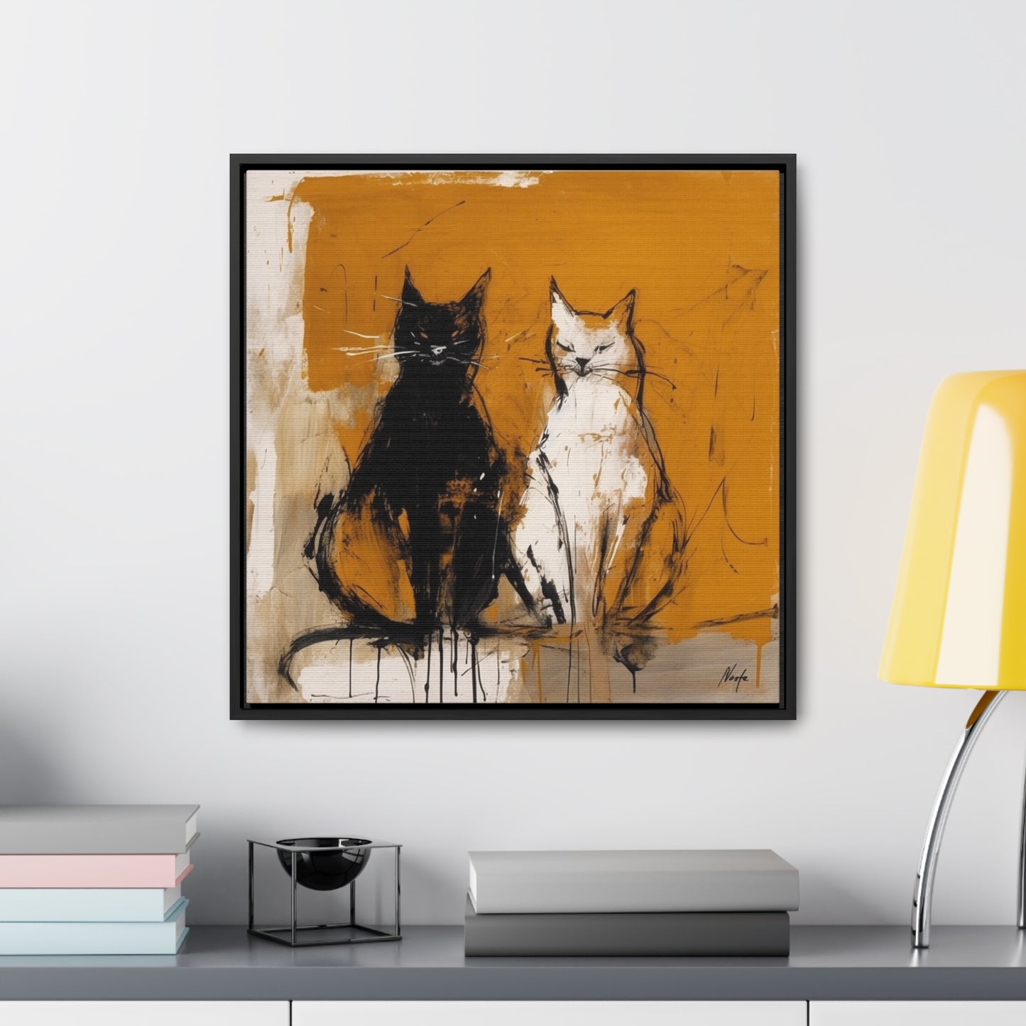 Cat 17, Gallery Canvas Wraps, Square Frame