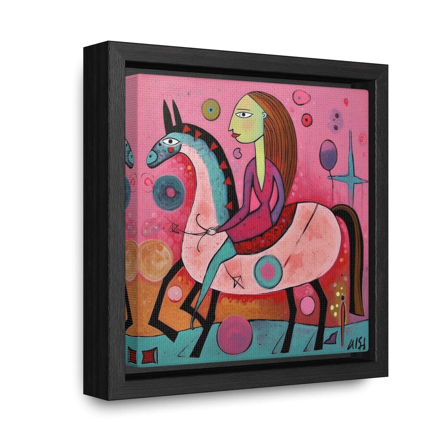 The Dreams of the Child 59, Gallery Canvas Wraps, Square Frame