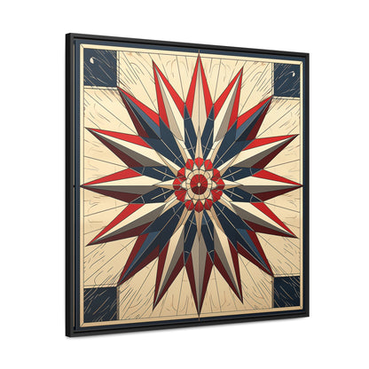 Flag 14, Gallery Canvas Wraps, Square Frame