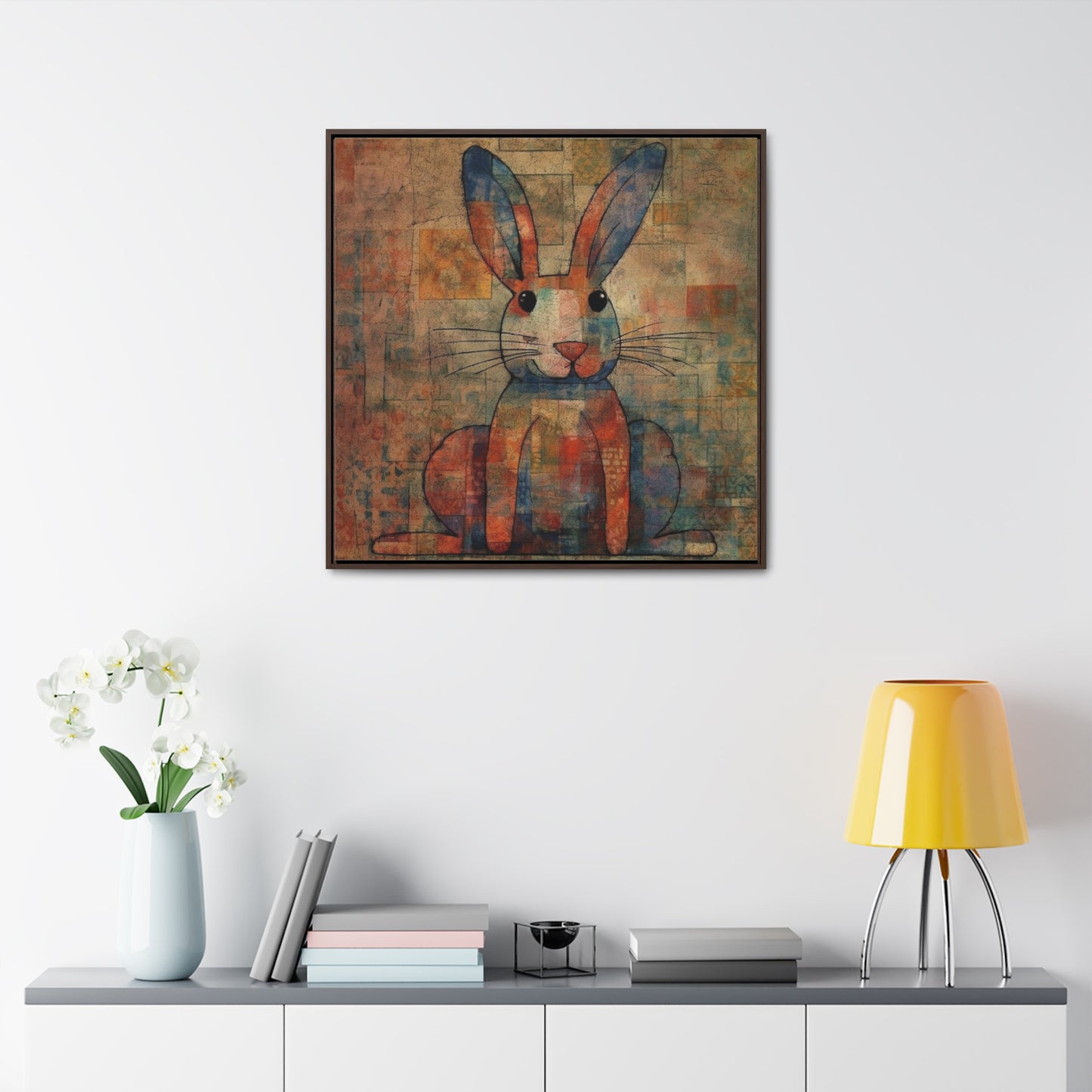 Rabbit 33, Gallery Canvas Wraps, Square Frame