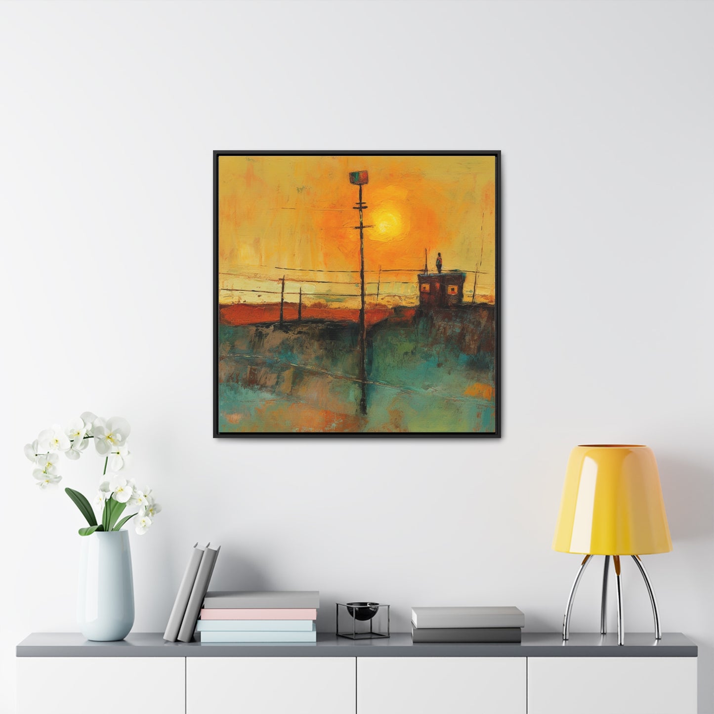 Land of the Sun 52, Valentinii, Gallery Canvas Wraps, Square Frame