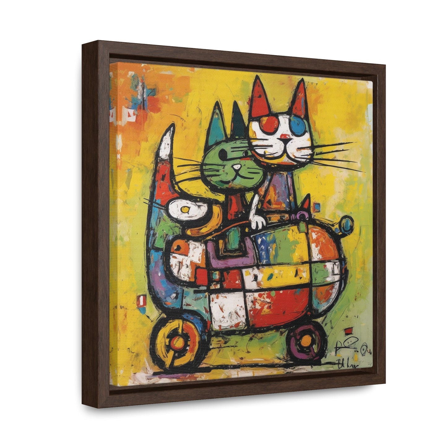 Cat 116, Gallery Canvas Wraps, Square Frame