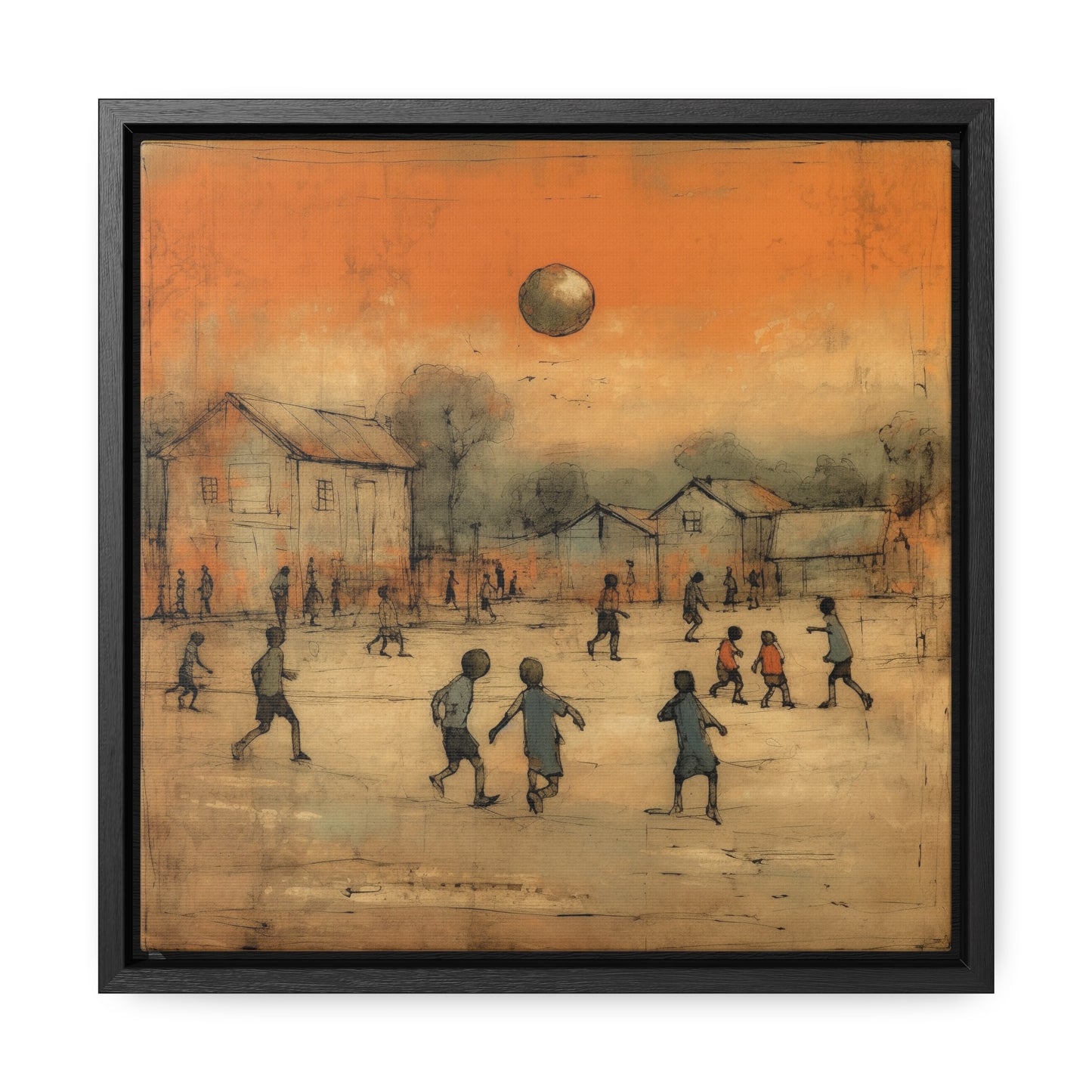 Childhood 30, Gallery Canvas Wraps, Square Frame