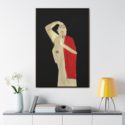 Unmasking Despair, Original Eduard Pavel, Gallery Canvas Wraps, Vertical Frame