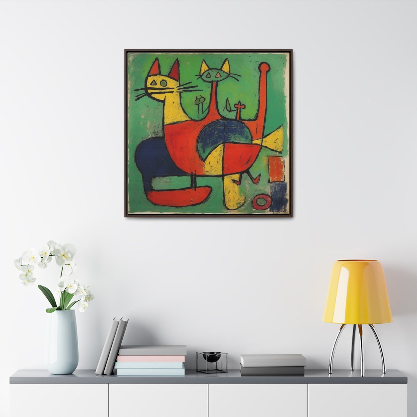 Cat 148, Gallery Canvas Wraps, Square Frame