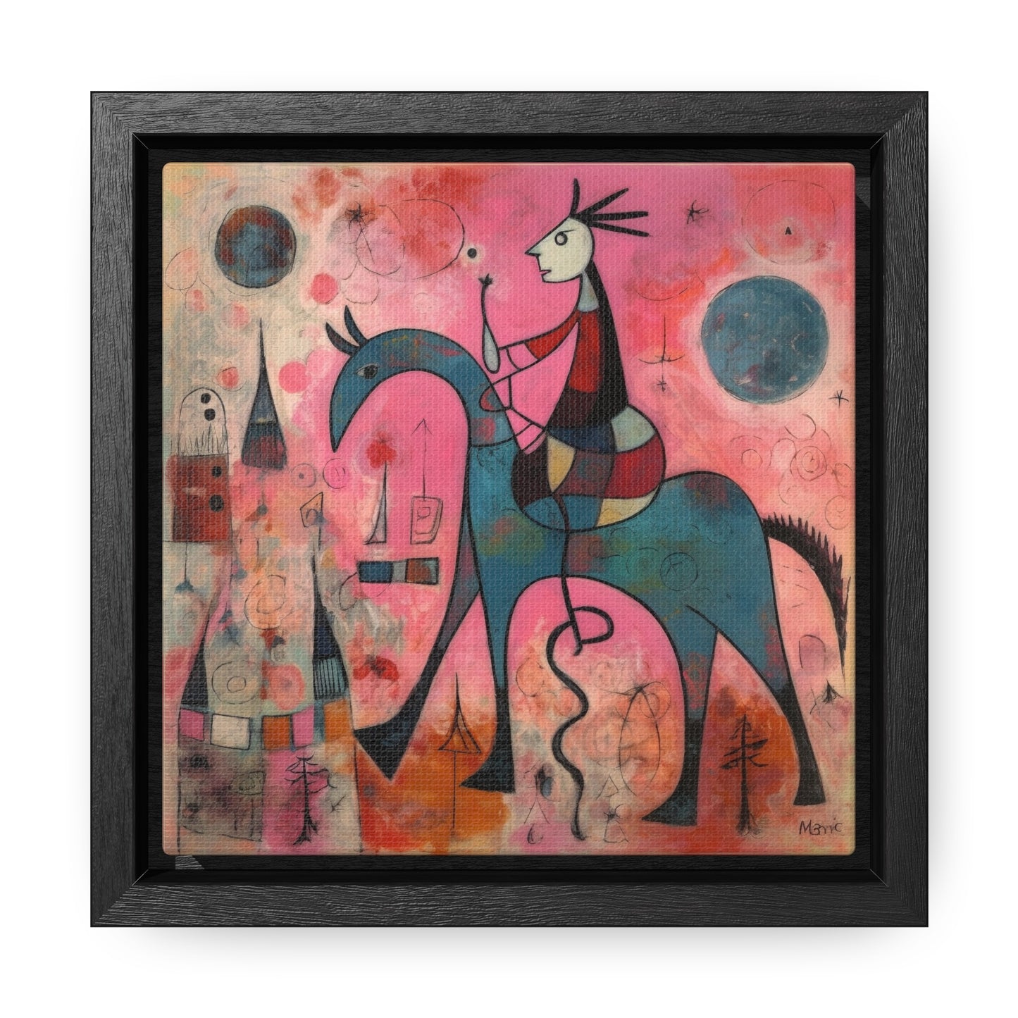 The Dreams of the Child 31, Gallery Canvas Wraps, Square Frame