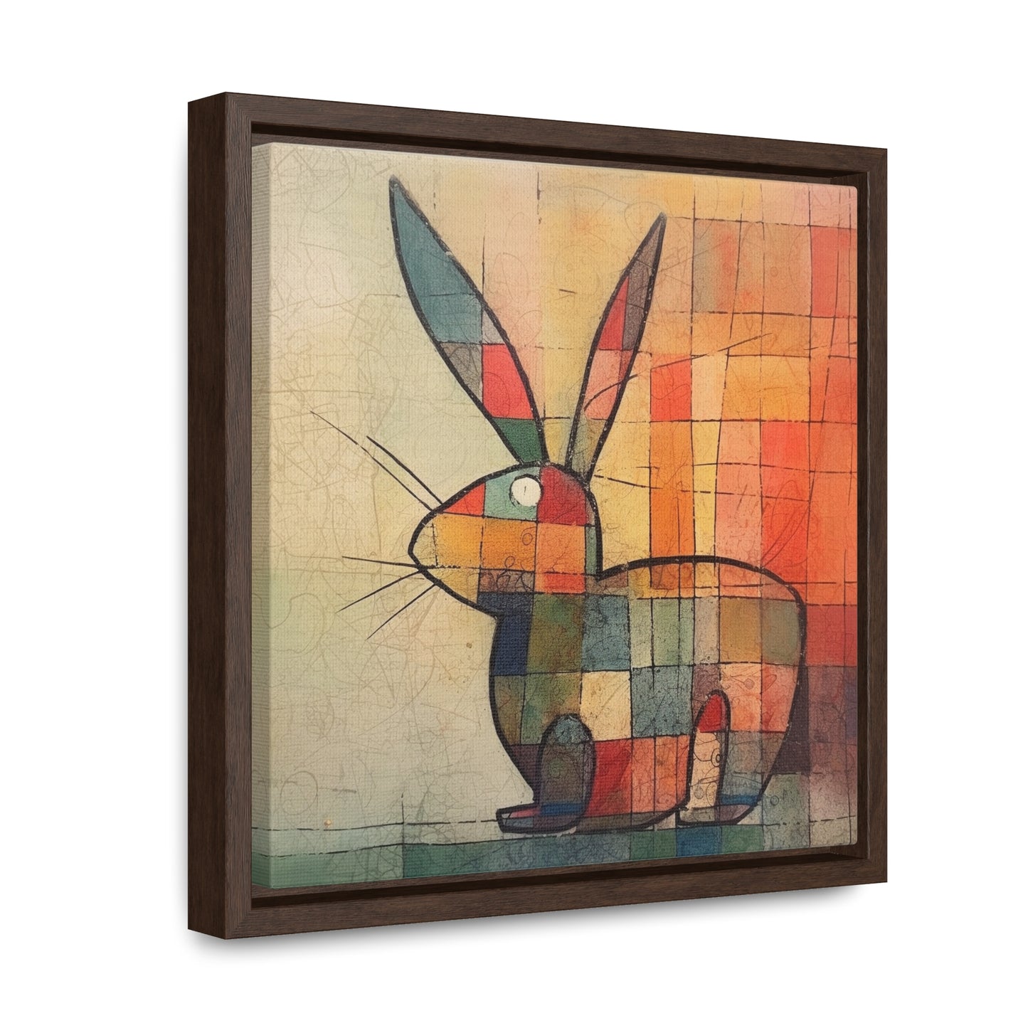 Rabbit 28, Gallery Canvas Wraps, Square Frame