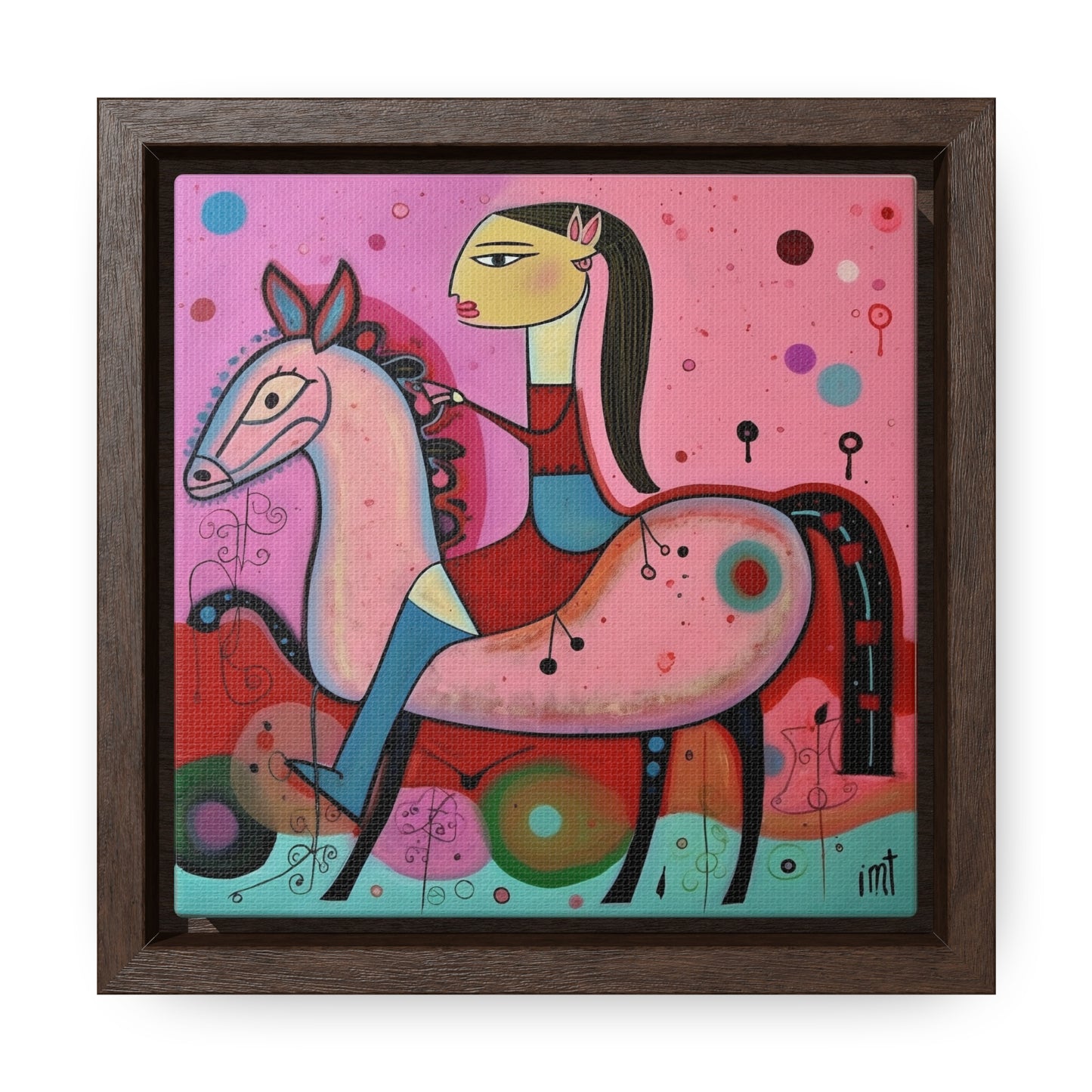 The Dreams of the Child 49, Gallery Canvas Wraps, Square Frame