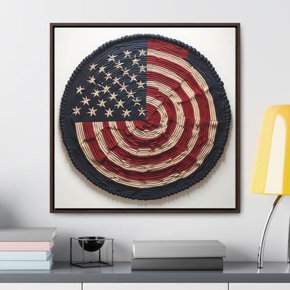 Flag 16, Gallery Canvas Wraps, Square Frame