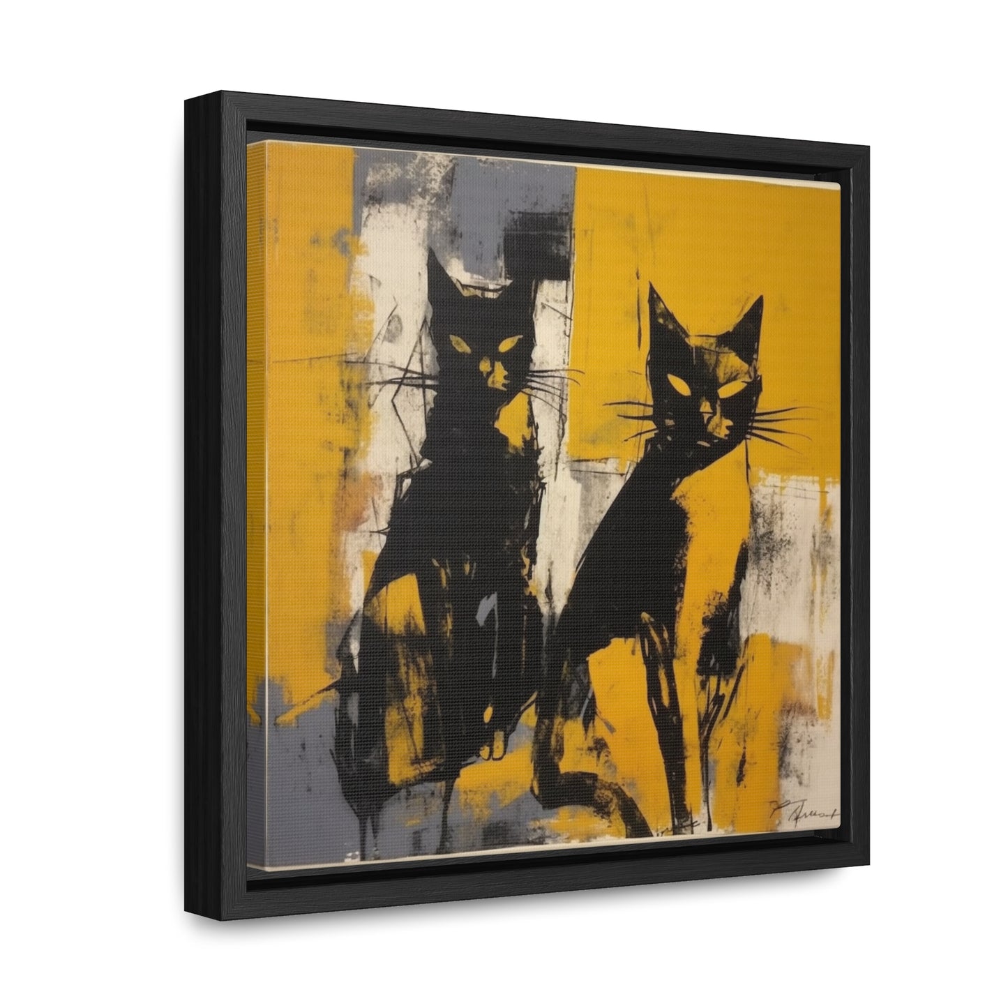 Cat 10, Gallery Canvas Wraps, Square Frame