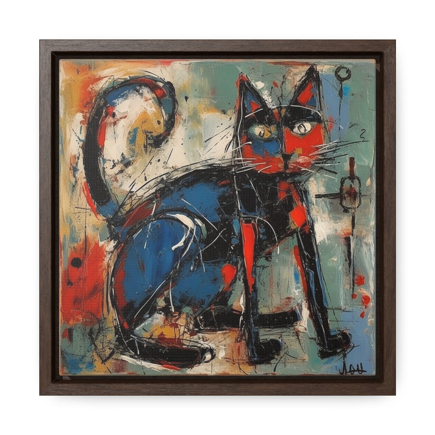 Cat 85, Gallery Canvas Wraps, Square Frame